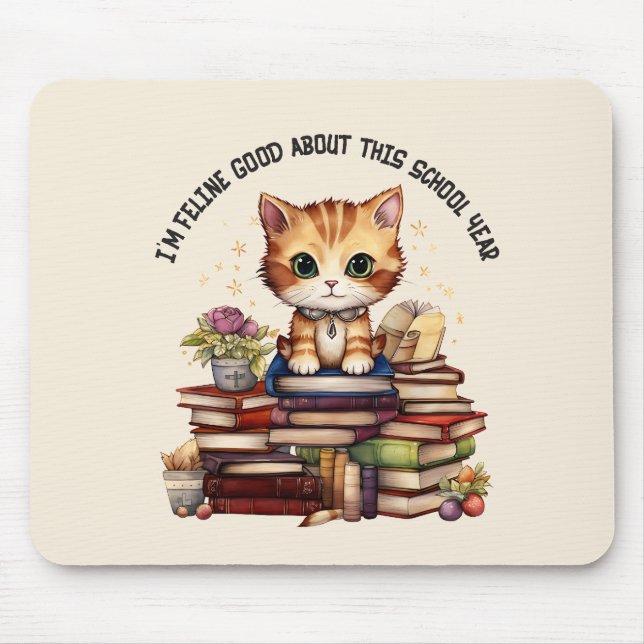 Alfombrilla De Ratón Soy bastante bueno con este año escolar (Frente)