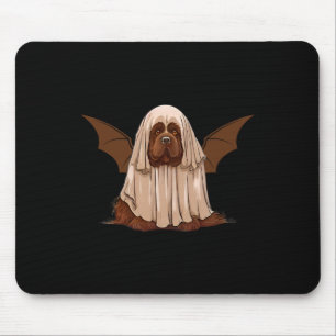 Alfombrilla De Ratón Soy Bat Ghost Dog. Perro Cuto Vestido Como Hallowe