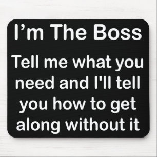 Alfombrilla De Ratón Soy Boss Mousemat