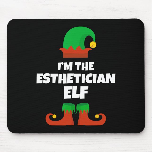 Alfombrilla De Ratón Soy el elfo estético de la familia Pajama Navidade (Frente)