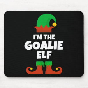 Alfombrilla De Ratón Soy el portero Elfo Familia Pijama Navidad Hockey