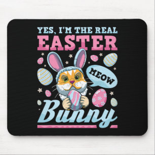 Alfombrilla De Ratón Soy el verdadero gato conejito de Pascua