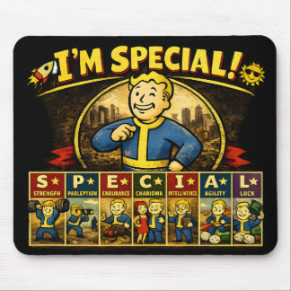 Alfombrilla De Ratón Soy Especial | Stats Mousepad Inspirado en Fallout