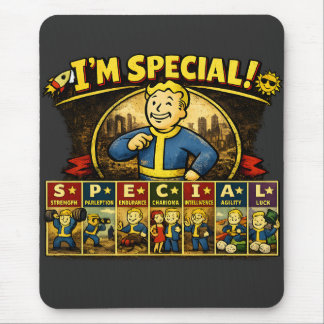 Alfombrilla De Ratón Soy Especial | Stats Mousepad Inspirado en Fallout