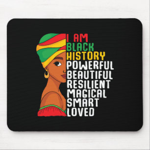 Alfombrilla De Ratón Soy Historia Negra Mujeres Poderosas Niñas Hist Ne