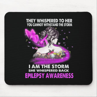 Alfombrilla De Ratón Soy La Conciencia De La Epilepsia De La Tormenta