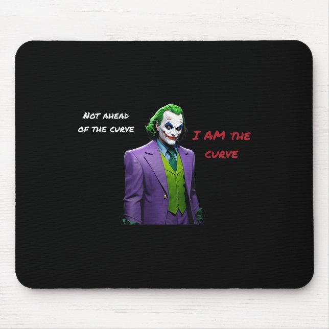 Alfombrilla De Ratón Soy La Curva Villain Halloween Anti Hero Aesthet (Frente)