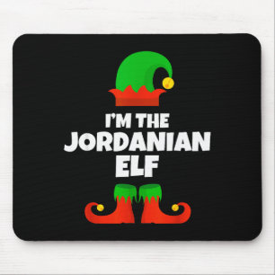 Alfombrilla De Ratón Soy la familia de elfos jordanos pijama Navidad di