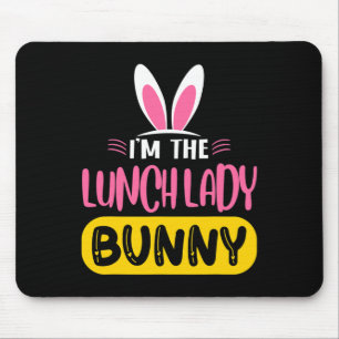 Alfombrilla De Ratón Soy La Señora Del Almuerzo Bunny Orejas De Conejo 
