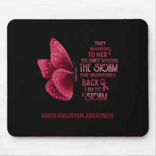 Alfombrilla De Ratón Soy La Tormenta Cerebro Aneurysm Awareness Butterf