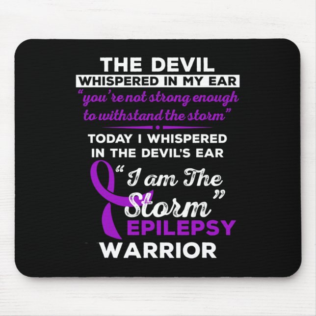 Alfombrilla De Ratón Soy La Tormenta Epilepsy Warrior (Frente)