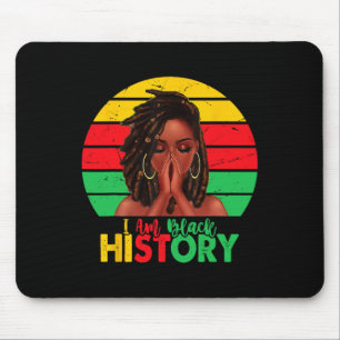 Alfombrilla De Ratón Soy Mes de la Historia Negra Afroamericano Junetee