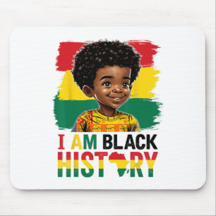Alfombrilla De Ratón Soy Niño de la Historia Negra Afro Niño Príncipe d