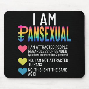 Alfombrilla De Ratón Soy pansexual - Cardillas arcoiris del orgullo LGB