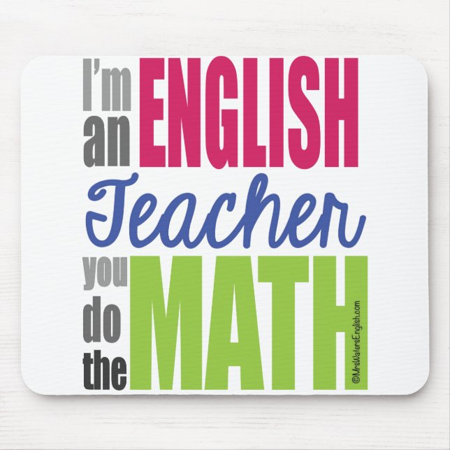 Alfombrilla De Ratón Soy profesor de inglés… Mousepad (Frente)