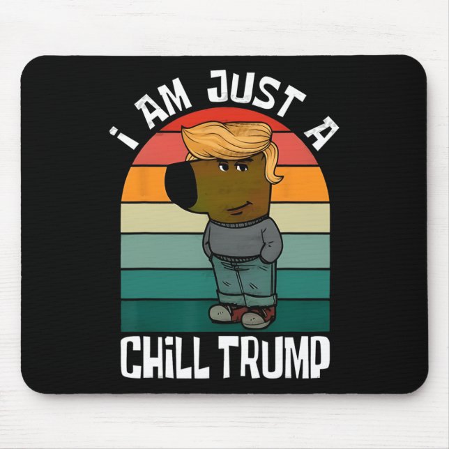 Alfombrilla De Ratón Soy sólo un amante del perro gracioso meme de Trum (Frente)