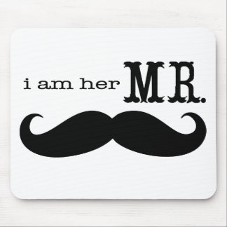 Alfombrilla De Ratón Soy su Sr. Mustache Grooms Regalos