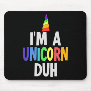 Alfombrilla De Ratón Soy un disfraz unicornio de Halloween