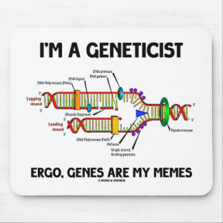 Alfombrilla De Ratón Soy un genetista Ergo Genes Son Mis Memes (ADN)