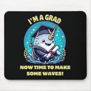 Alfombrilla De Ratón Soy un graduado de narval. Ahora es hora de hacer