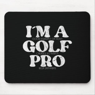 Alfombrilla De Ratón Soy un profesional del golf cita divertida de golf