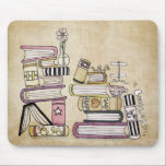 Alfombrilla De Ratón soy un ratón de biblioteca<br><div class="desc">obra de arte única de vol25 titulada "Soy un ratón de biblioteca". ¿Tienes un amigo que siempre tiene la nariz enterrada en un libro? Si es así,  esta serie hace el regalo perfecto! Soy una lombriz de libros también hace el regalo perfecto para profesores.</div>