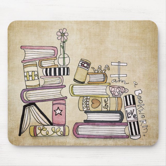 Alfombrilla De Ratón soy un ratón de biblioteca (Frente)