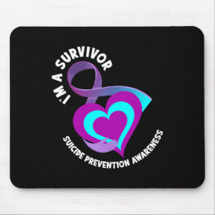 Alfombrilla De Ratón Soy un superviviente apoyo a la prevención del sui