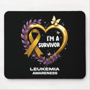 Alfombrilla De Ratón Soy un superviviente Conciencia de la leucemia