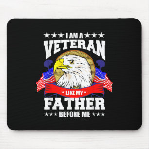 Alfombrilla De Ratón Soy Un Veterano Como Mi Padre Antes Que Mí Memoria