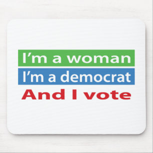 Alfombrilla De Ratón ¡Soy una mujer y voto!
