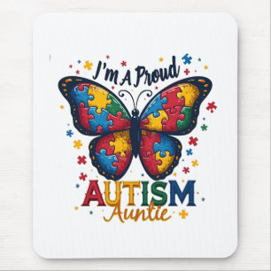 Alfombrilla De Ratón Soy una orgullosa tía de autismo Conciencia del Au