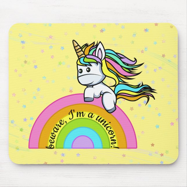 Alfombrilla De Ratón Soy unicornio - (Frente)
