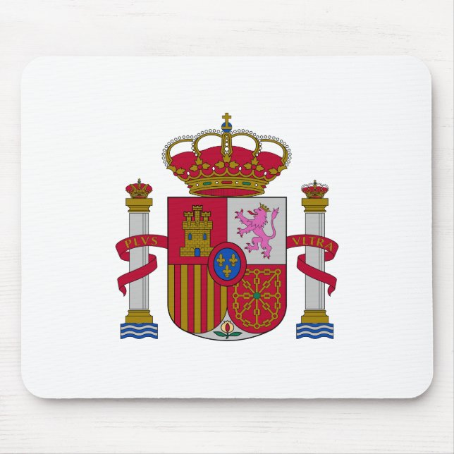 Alfombrilla De Ratón Spain country coat arms symbol emblem flag (Frente)