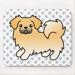 Alfombrilla De Ratón Spaniel Tibetano Cervato Perro de Dibujos Animados