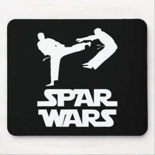 Alfombrilla De Ratón Spar Wars Frase Divertida Taekwondo Mma Luchador K