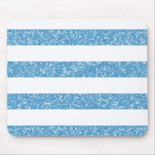 Alfombrilla De Ratón Sparkle Purpurina Look Stripes Mousepad