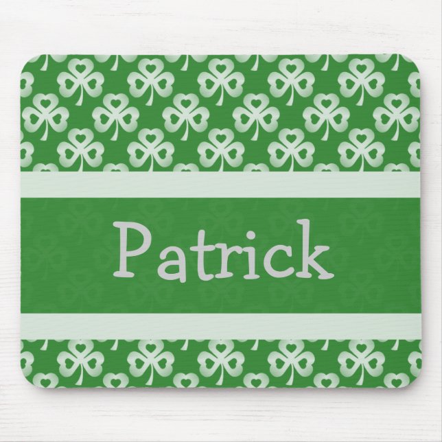 Alfombrilla De Ratón Sparkling Shamrock Mousepad (Frente)