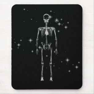 Alfombrilla De Ratón Sparkling X-Ray Skeleton - B&W