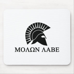 Alfombrilla De Ratón Spartan Helmet Molon Labe