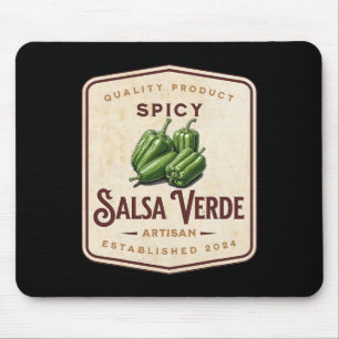 Alfombrilla De Ratón Spicy Salsa Verde Halloween Familia Costum