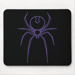 Alfombrilla De Ratón Spider en morado y negro