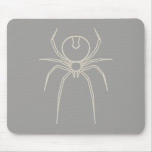 Alfombrilla De Ratón Spider - Gris fantasma y blanco óseo