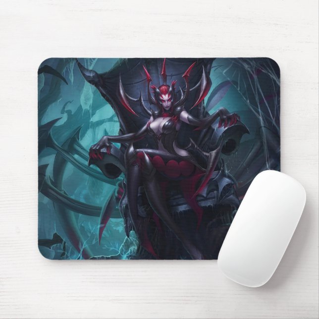 Alfombrilla De Ratón Spider Queen Gaming Mousepad | Diseño de temas gót (Con ratón)
