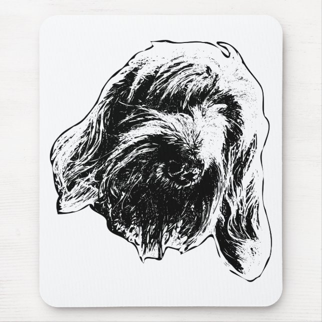 Alfombrilla De Ratón Spinone de escritorio tranquilo (Frente)