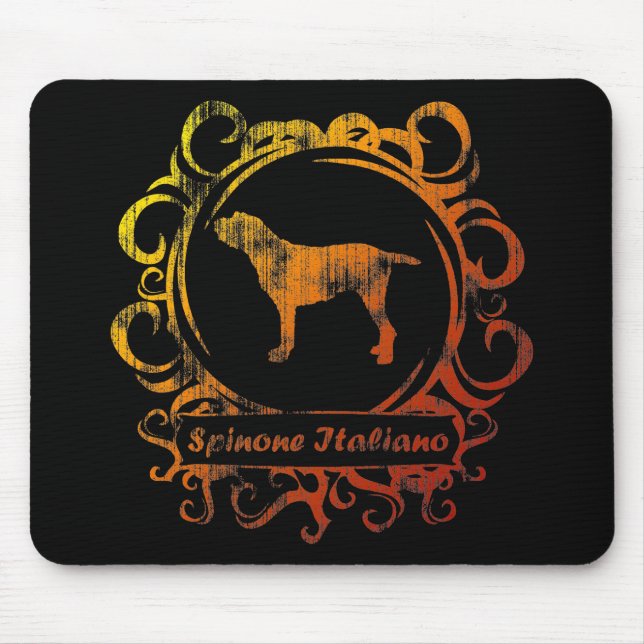 Alfombrilla De Ratón Spinone resistido con clase Italiano (Frente)