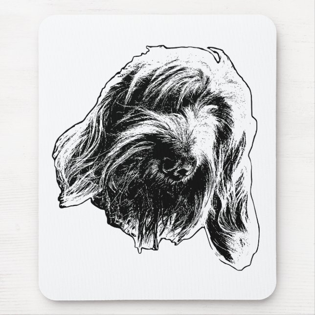 Alfombrilla De Ratón Spinone Trabajo Tranquilo (Frente)
