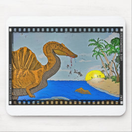 Alfombrilla De Ratón Spinosaurus Mouse pad cretaceous beach Film Strip