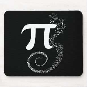 Alfombrilla De Ratón Spiral Pi Math Funny Pi Day 3.14 Ecuación Matemáti