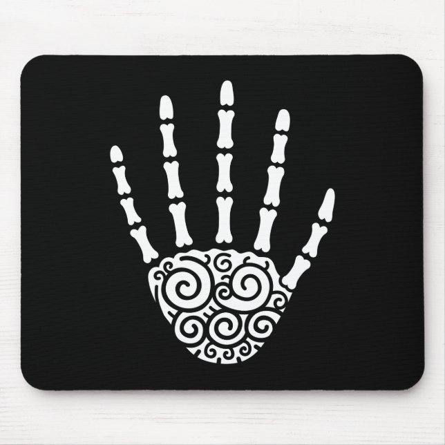 Alfombrilla De Ratón Spiral Skeleton Hand (Frente)